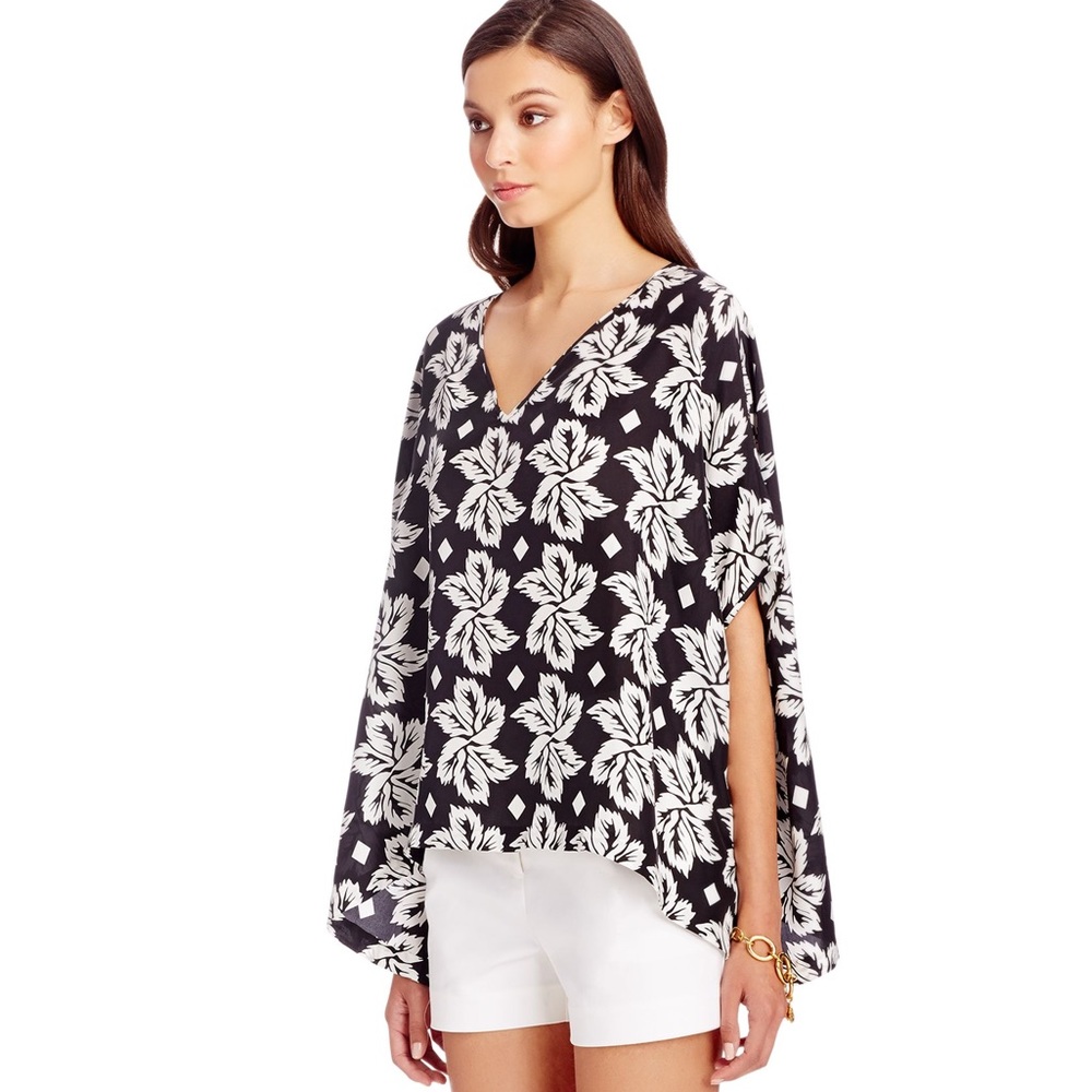 DVF Diane Von Furstenberg Adria Silk Tunic